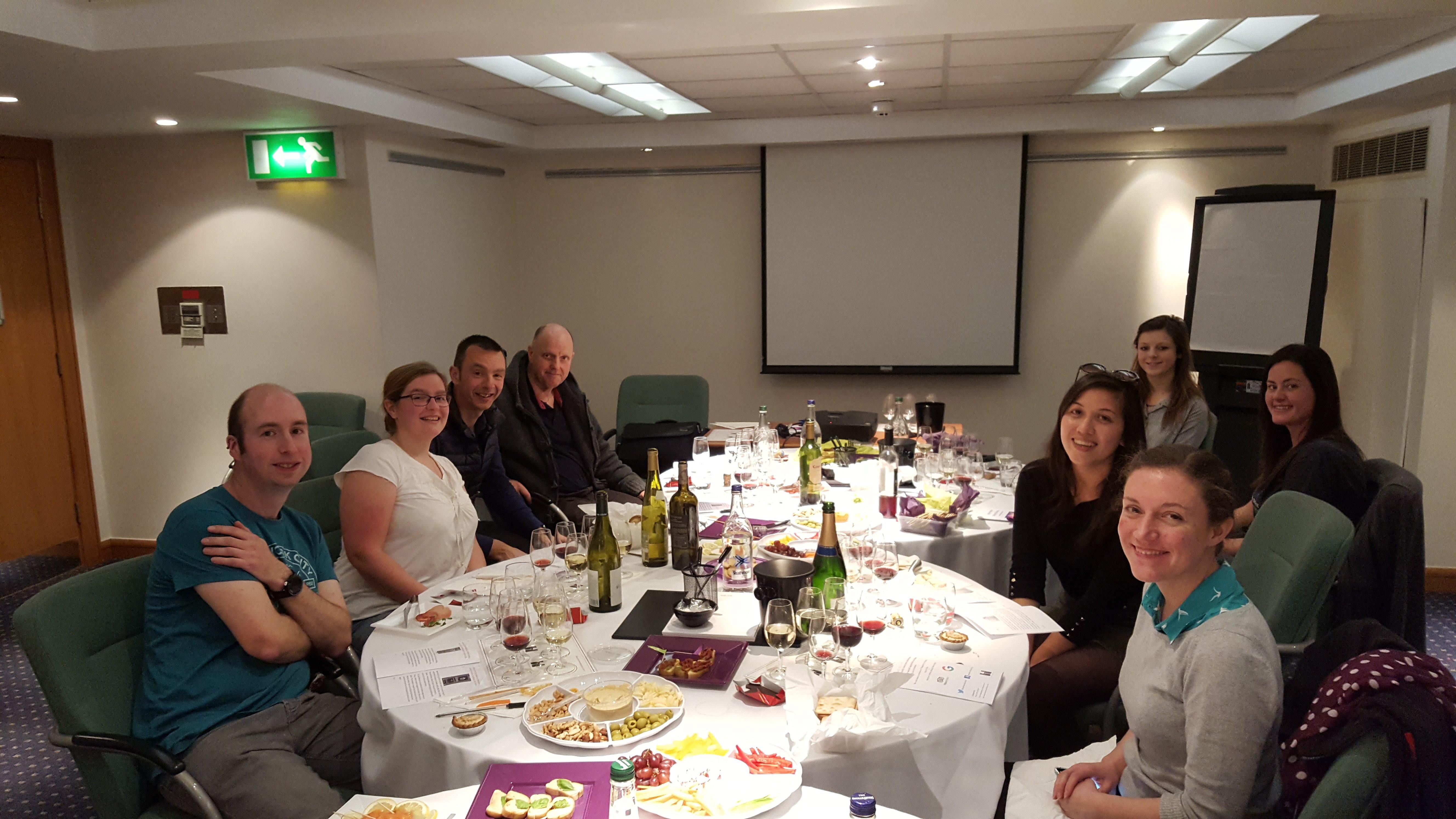 Regional Meeting for BWS in Warrington. Wine Tasting